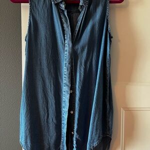Sleeveless Denim Top